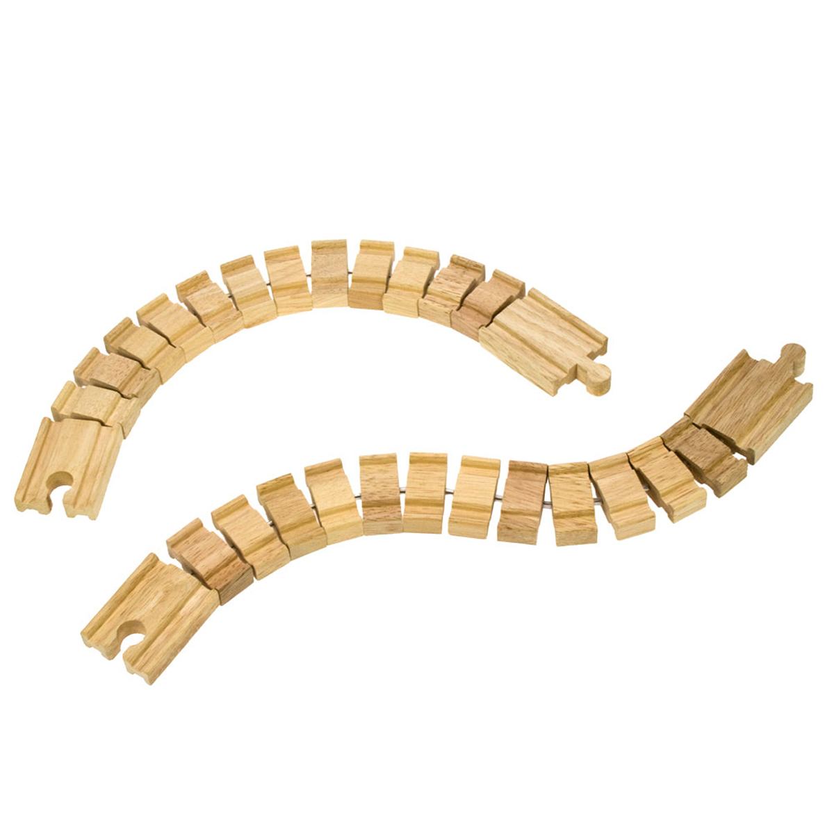Bigjigs Rail Wooden Crazy Track Pack of 2 Railway Track Expansion Pack 
