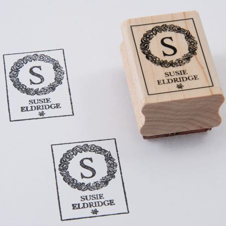 Picture of Named Rubber Stamp - Garland