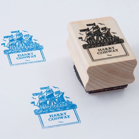 Picture of Named Rubber Stamp - Ship