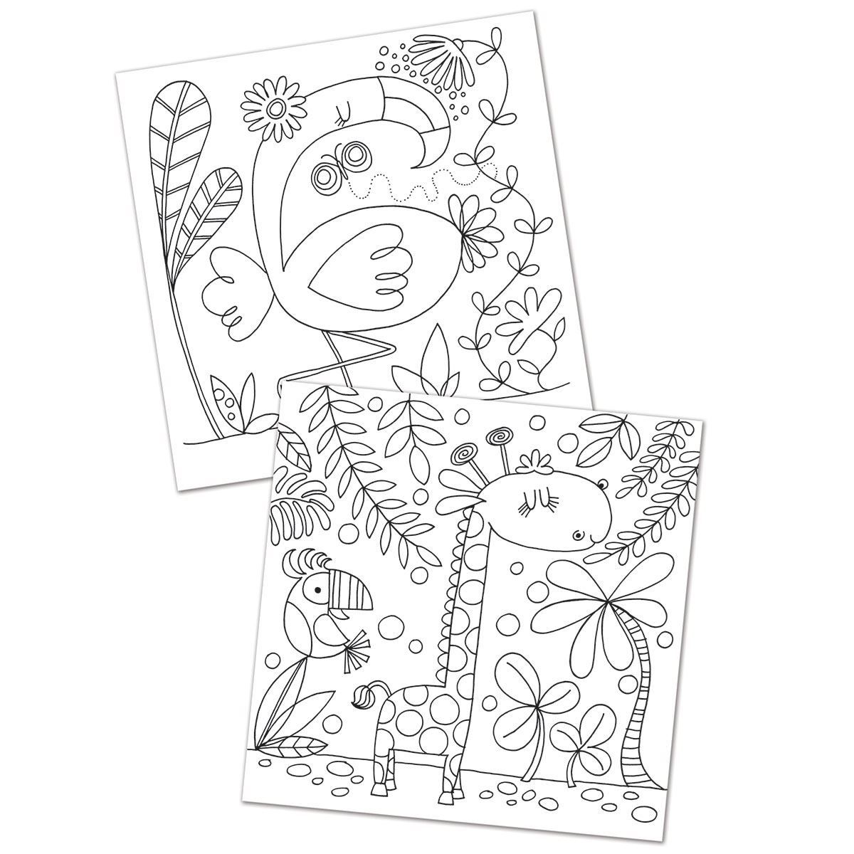 Tropical Adventure Colouring Book Rachel Ellen Designs