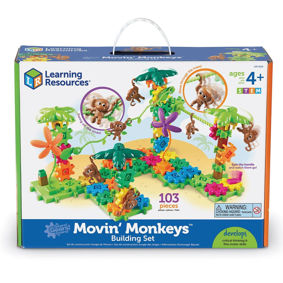 Moving Monkeys Gears Building set Learning Resources