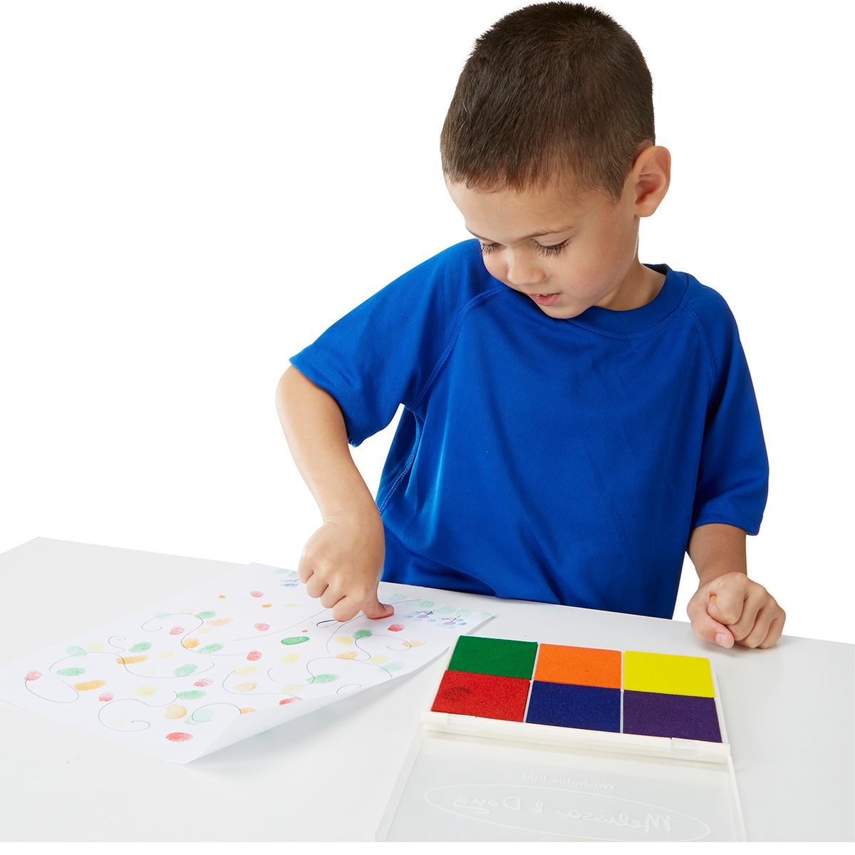 Rainbow Stamp Pad Melissa & Doug Named Rubber Stamps