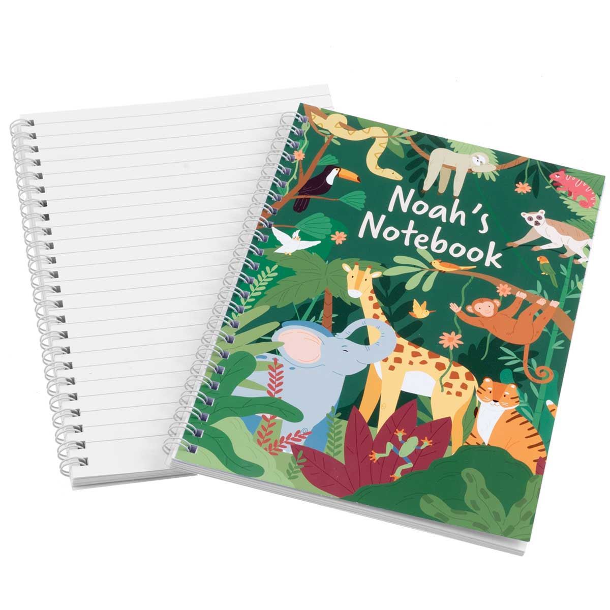 Jungle Personalised Notebook Named Notebooks Mulberry Bush