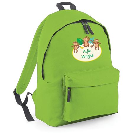 Picture of Cheeky Monkey Personalised Backpack