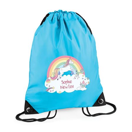 Picture of Rainbow Unicorn Personalised Swim Bag