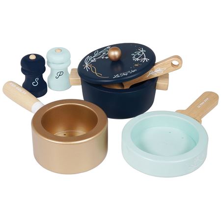 Picture of Wooden Pots & Pans Cooking Set