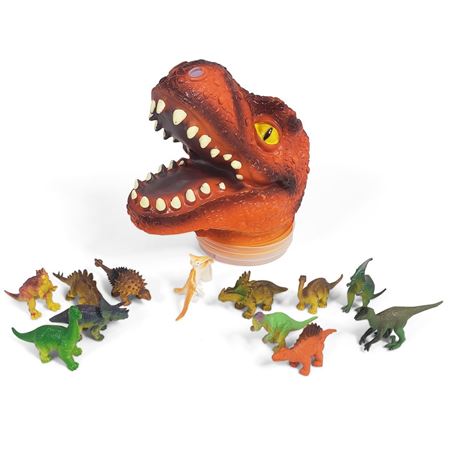 Picture of T-Rex Head and Dinosaurs Set