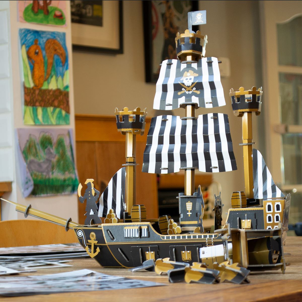 Build Your Own Pirate Ship Kit Paper Engine Make & Do