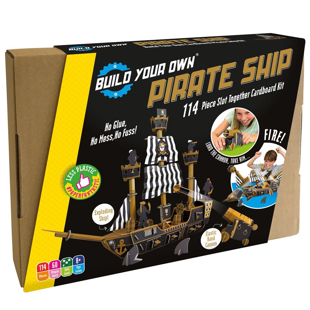 Build Your Own Pirate Ship Kit Paper Engine Make & Do